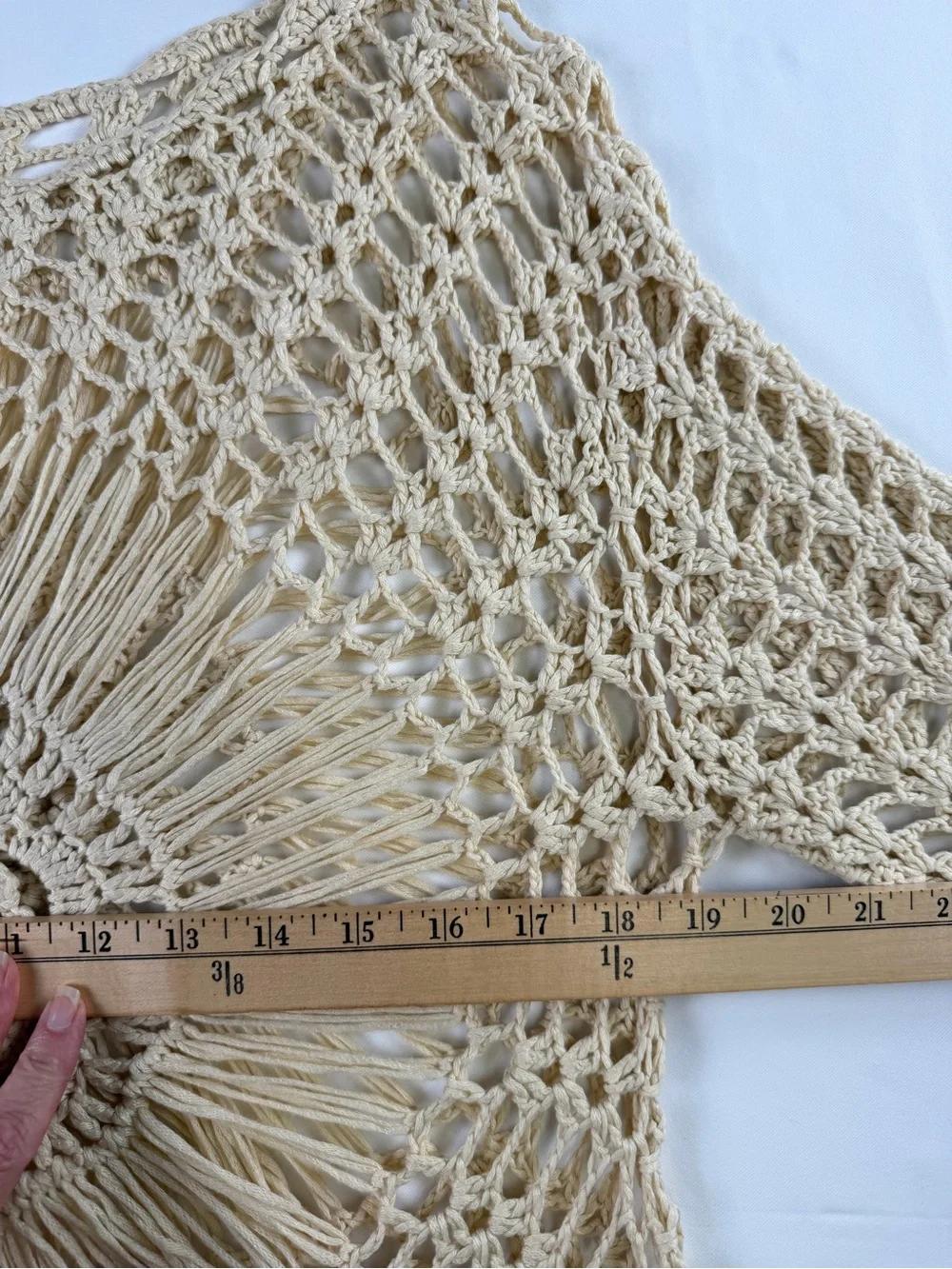 Gorgeous Crochet Swim Cover-Up Tunic Style  - natural boho look